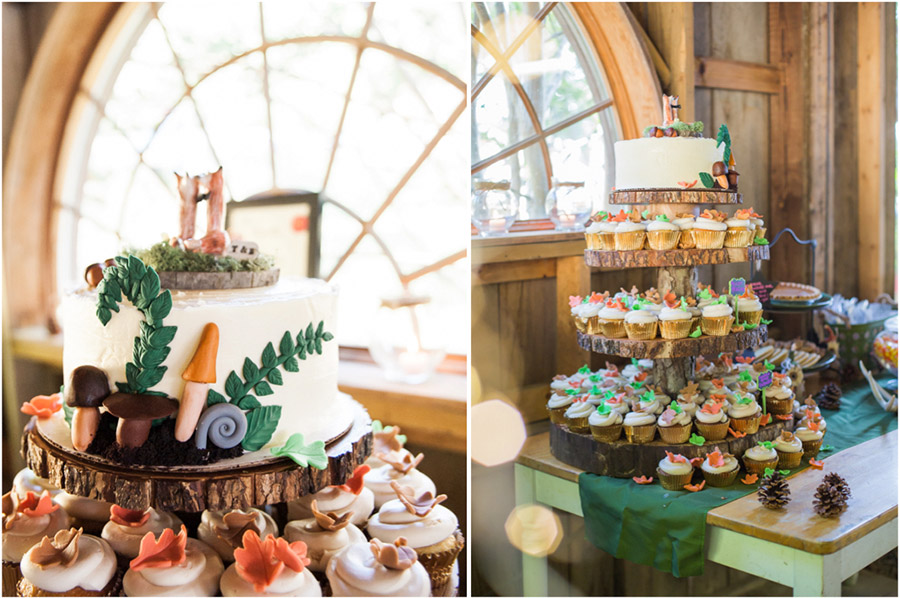 Treehouse Camp Wedding, Forest Cake